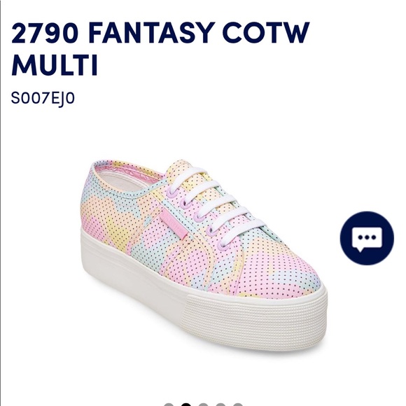 Superga Shoes - NWOT Superga 2790 Pastel Fantasy Platform Sneakers